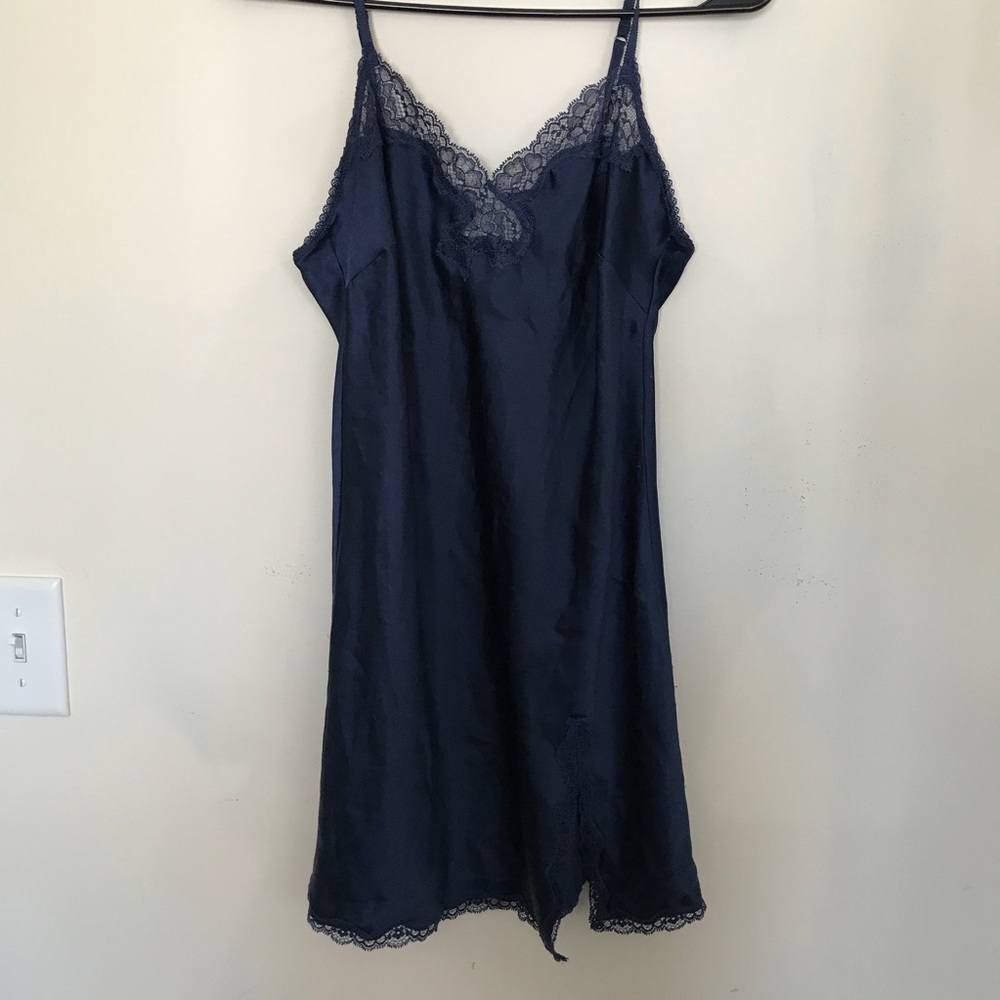 Victoria Secret Navy Lingerie Slip/Sleep Dress